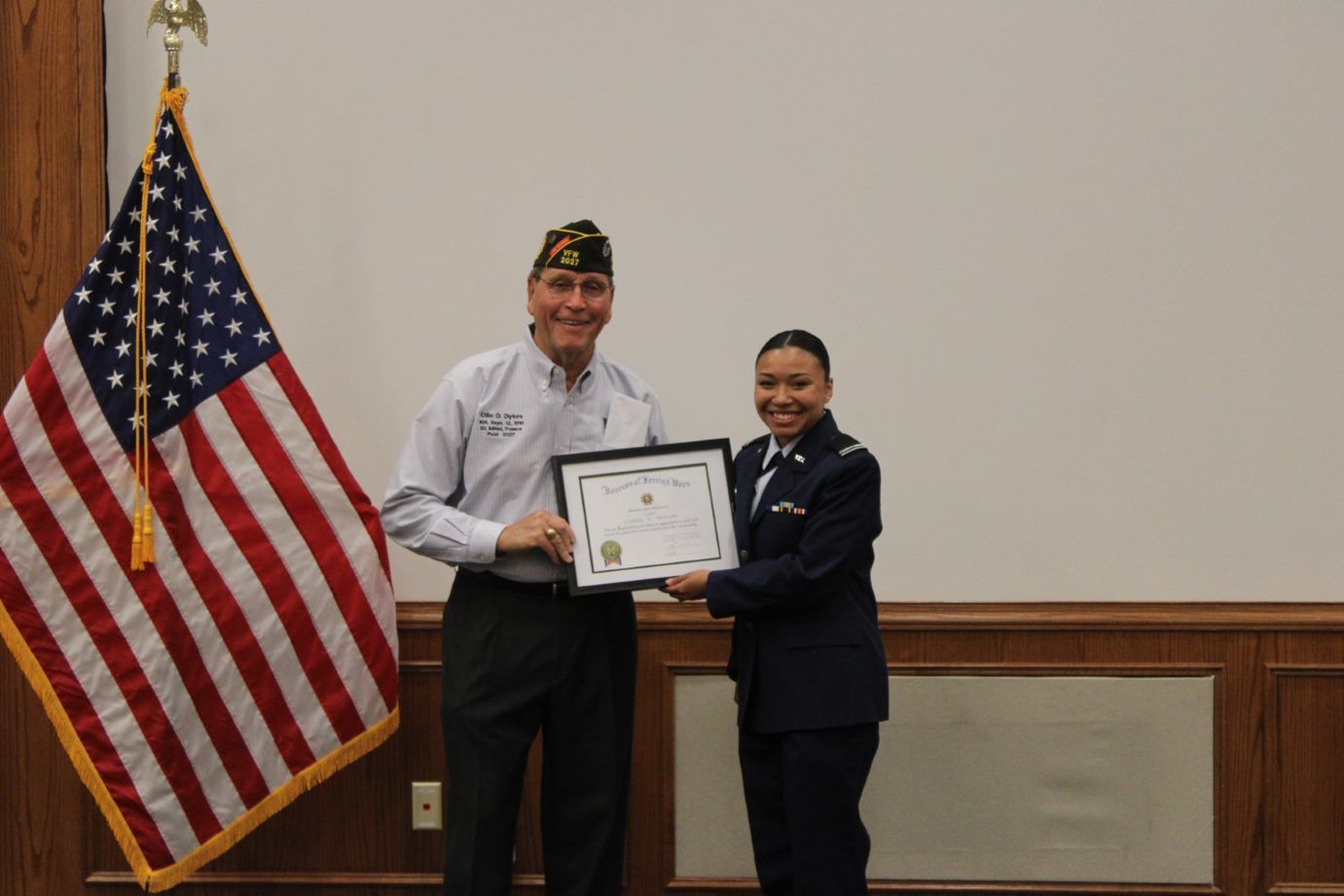 Cadet Isabella Shinsako
Oklahoma State University, Air Force ROTC
VFW Post 2027 Cadet of The Year
